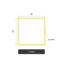 Tube acier carré 40x40, 100x100 - Prix et achat direct Dimensions personnalisables