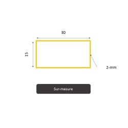 Tube rectangle découpe sur Mesure | Prix et Achat leroidufer