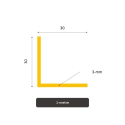 Cornière en inox 304 L au mètre - Livraison à domicile en France